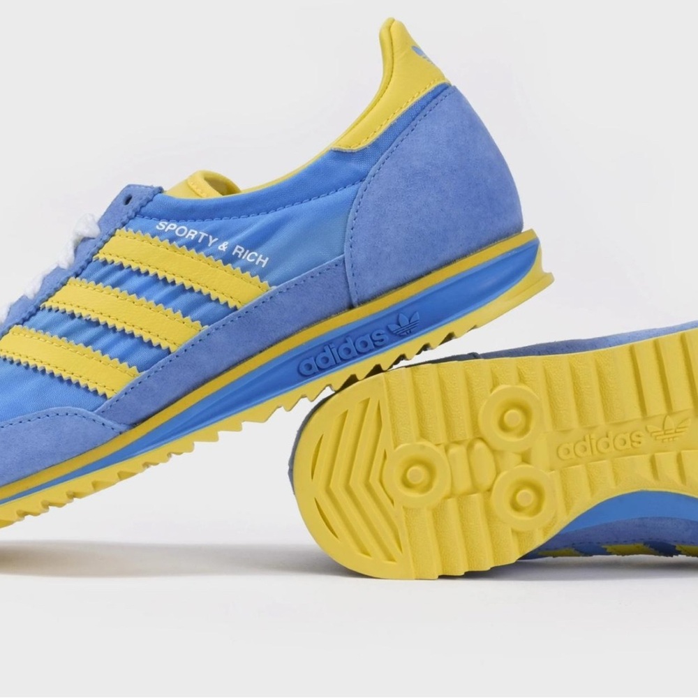 SPORTY & RICH X ADIDAS ORIGINALS
SL72 - Blue/Yellow
Size 8 - Picture 2 of 7